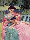 Daughter Wall Art - Auguste Reading to Her Daughter